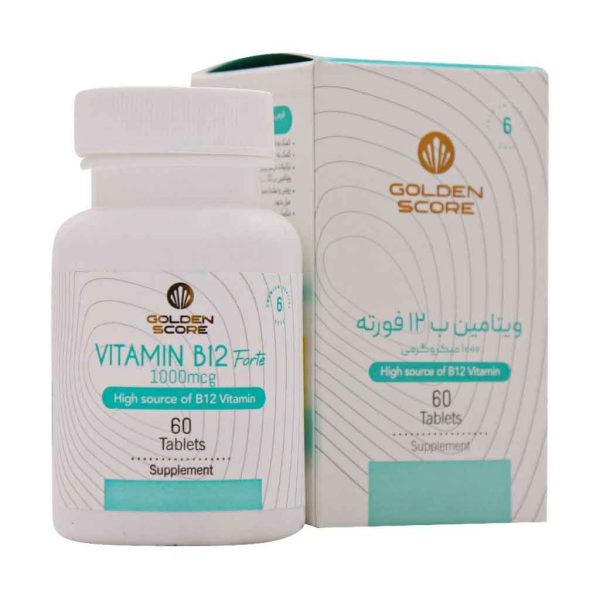 قرص ویتامین ب 12 فورته 1000 میکروگرم گلدن اسکور